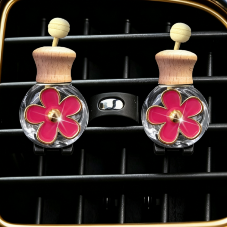 Daisy Vase Car Air Freshener Clip Set (2-Piece)