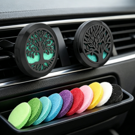 Tree of Life Pattern Stainless Steel Car Air Freshener Clip