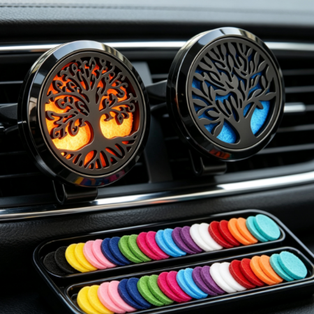 Tree Pattern Stainless Steel Car Diffuser