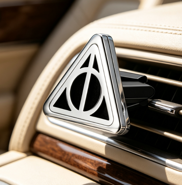 Stainless Steel Car Diffuser Set with Essential Oil Pads - Image 2