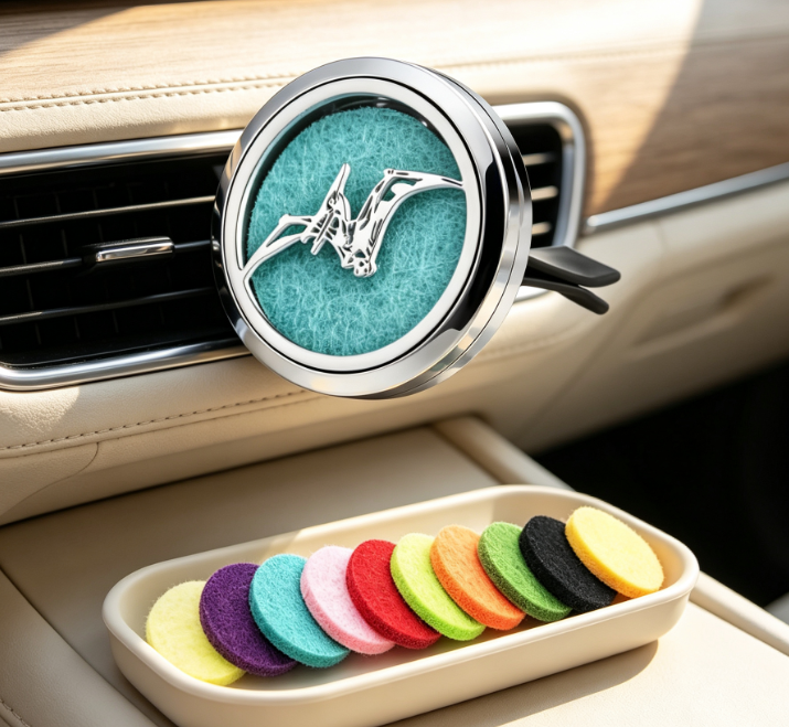 Dragon Pattern Car Air Freshener Clip with Replacement Pads - Image 2