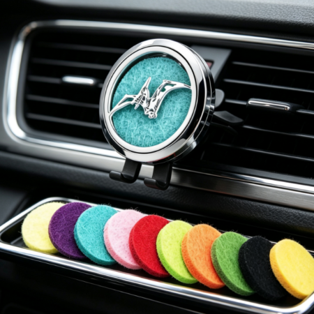 Dragon Pattern Car Air Freshener Clip with Replacement Pads
