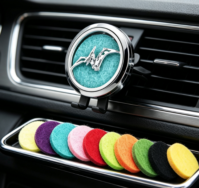 Dragon Pattern Car Air Freshener Clip with Replacement Pads