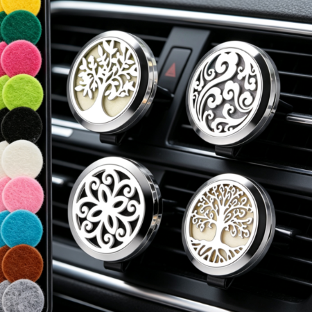 Stainless Steel Car Diffuser Clip Set (4-Piece)