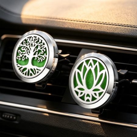 Tree of Life Stainless Steel Car Air Freshener Clip Set (2-Piece)