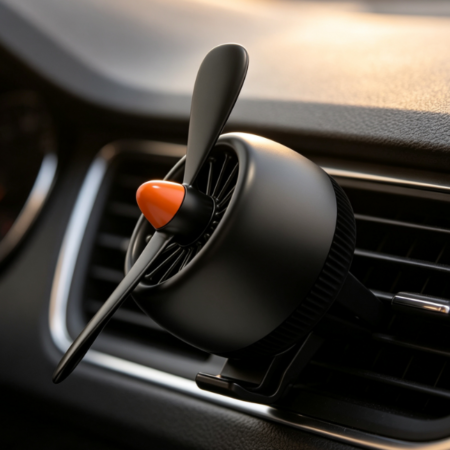 Propeller-Style Car Air Freshener Clip With Refills