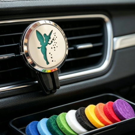 Tinker Bell Car Air Freshener Diffuser Clip with Pads
