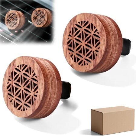 Redwood And Volcanic Stone Car Essential Oil Diffuser Clip