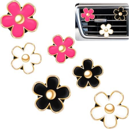 Daisy-Style Car Air Freshener Clip Set (Multi-Color)