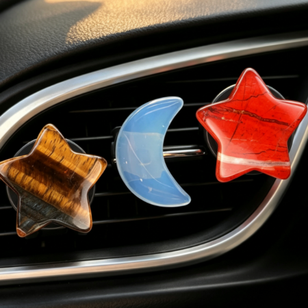 Bohemian Crystal Stone Car Air Freshener Set (3-Piece)