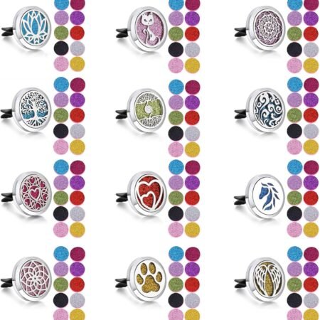 Glitter-Pad Car Air Freshener Clip Set (12-Pack)