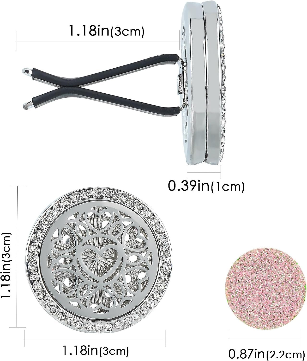 Sparkly Car Diffuser Set (2-Pack) With Replacement Pads - Image 2